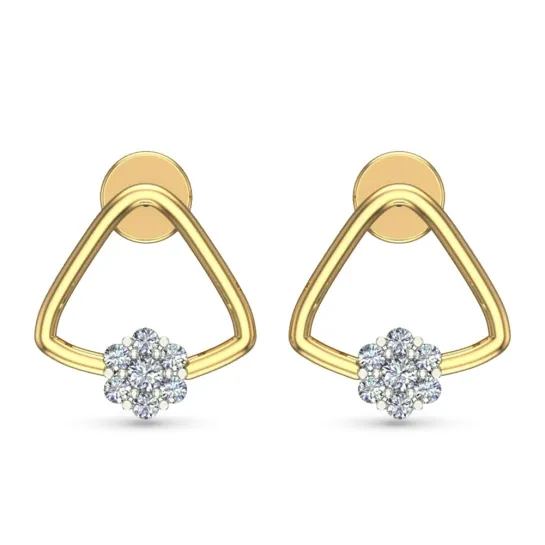Kiyara White Gold Diamond Stud Earrings Kiyara White Gold Diamond Stud Earrings
