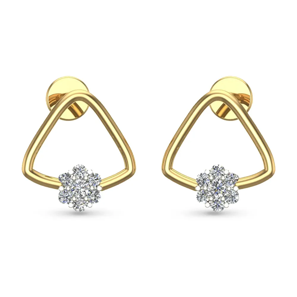 Kiyara White Gold Diamond Stud Earrings Kiyara White Gold Diamond Stud Earrings