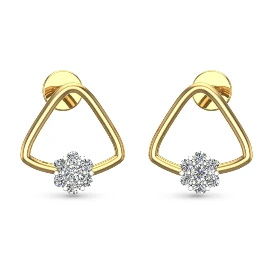 Kiyara White Gold Diamond Stud Earrings Kiyara White Gold Diamond Stud Earrings