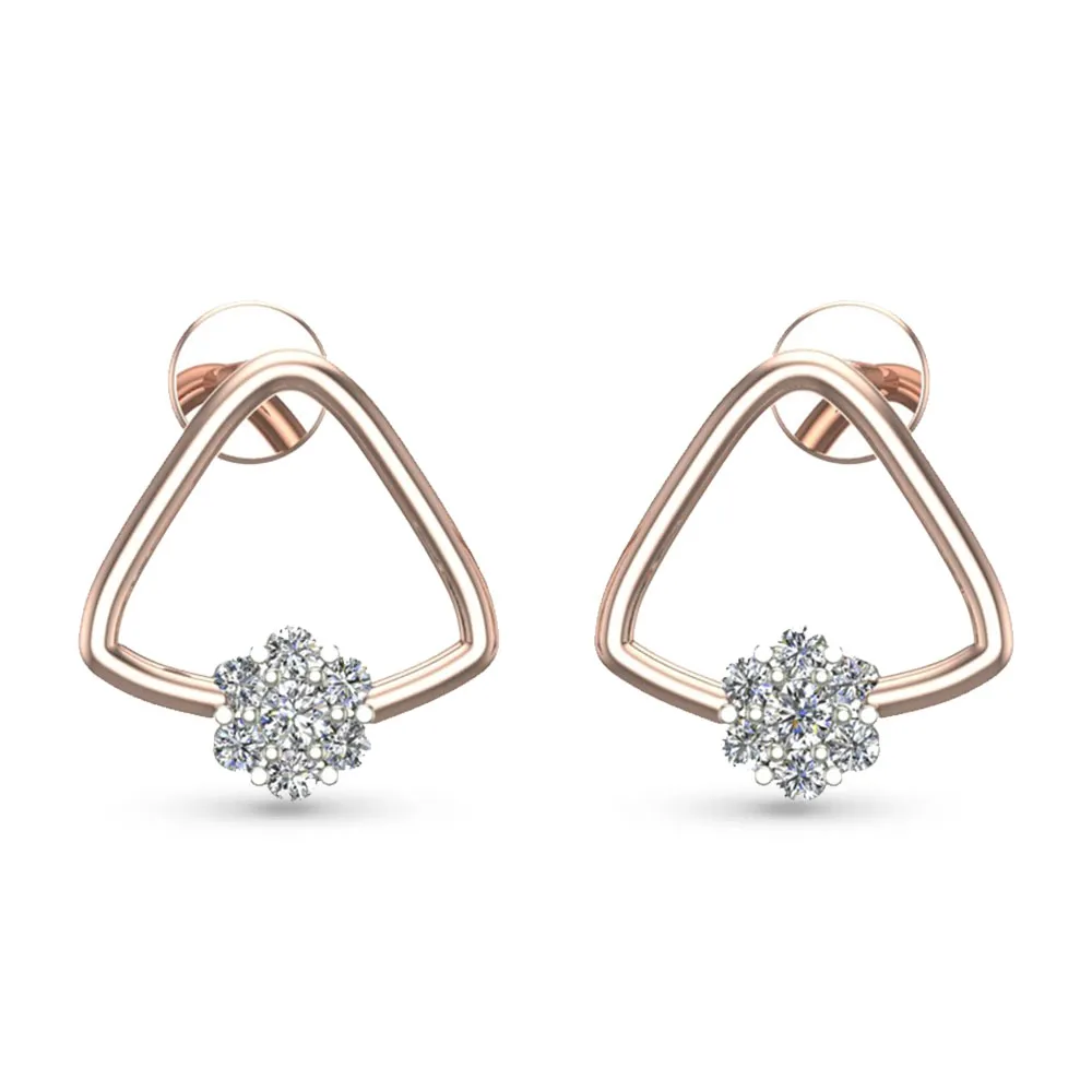 Kiyara White Gold Diamond Stud Earrings Kiyara White Gold Diamond Stud Earrings