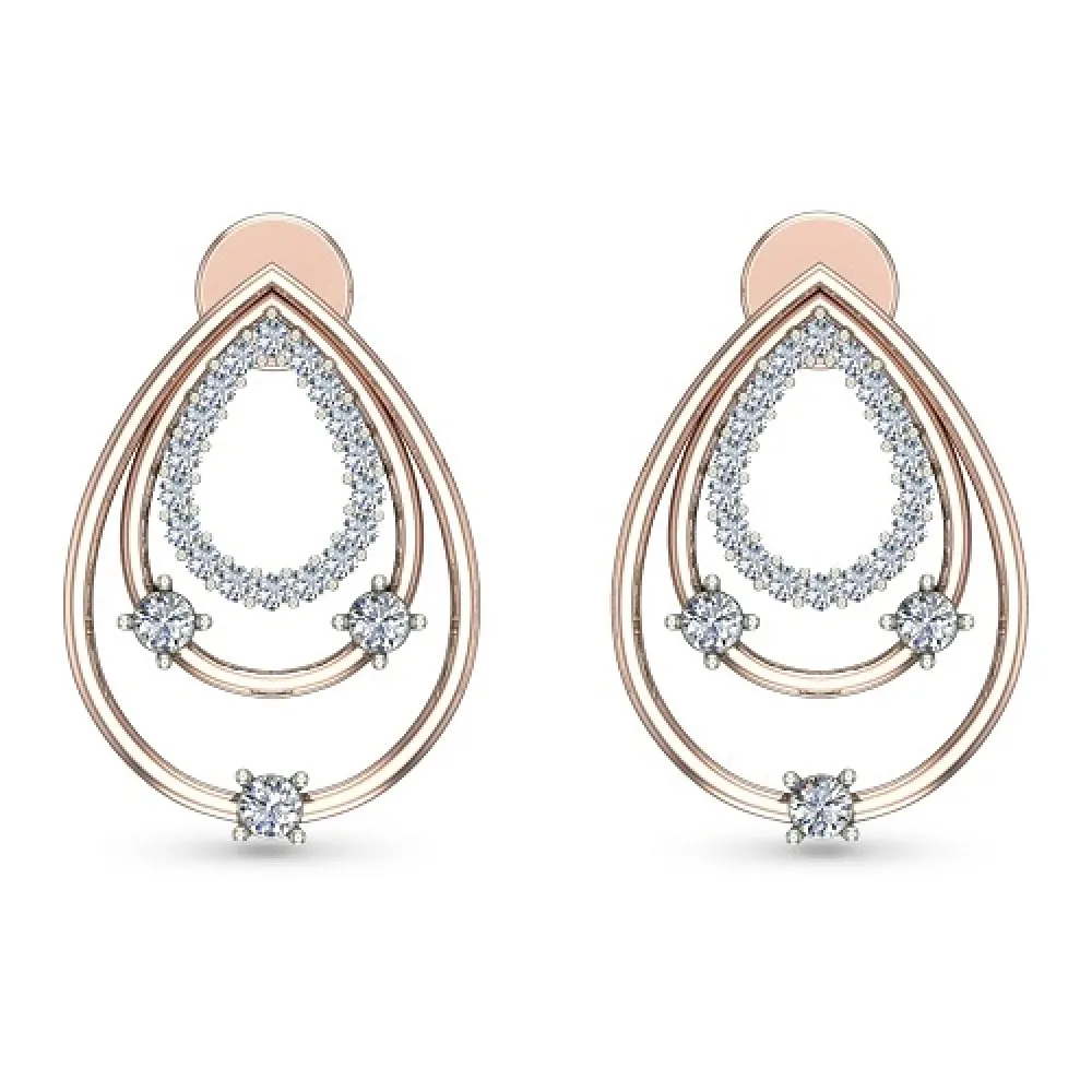Zunaira Yellow Gold Stud Earrings Zunaira Yellow Gold Stud Earrings