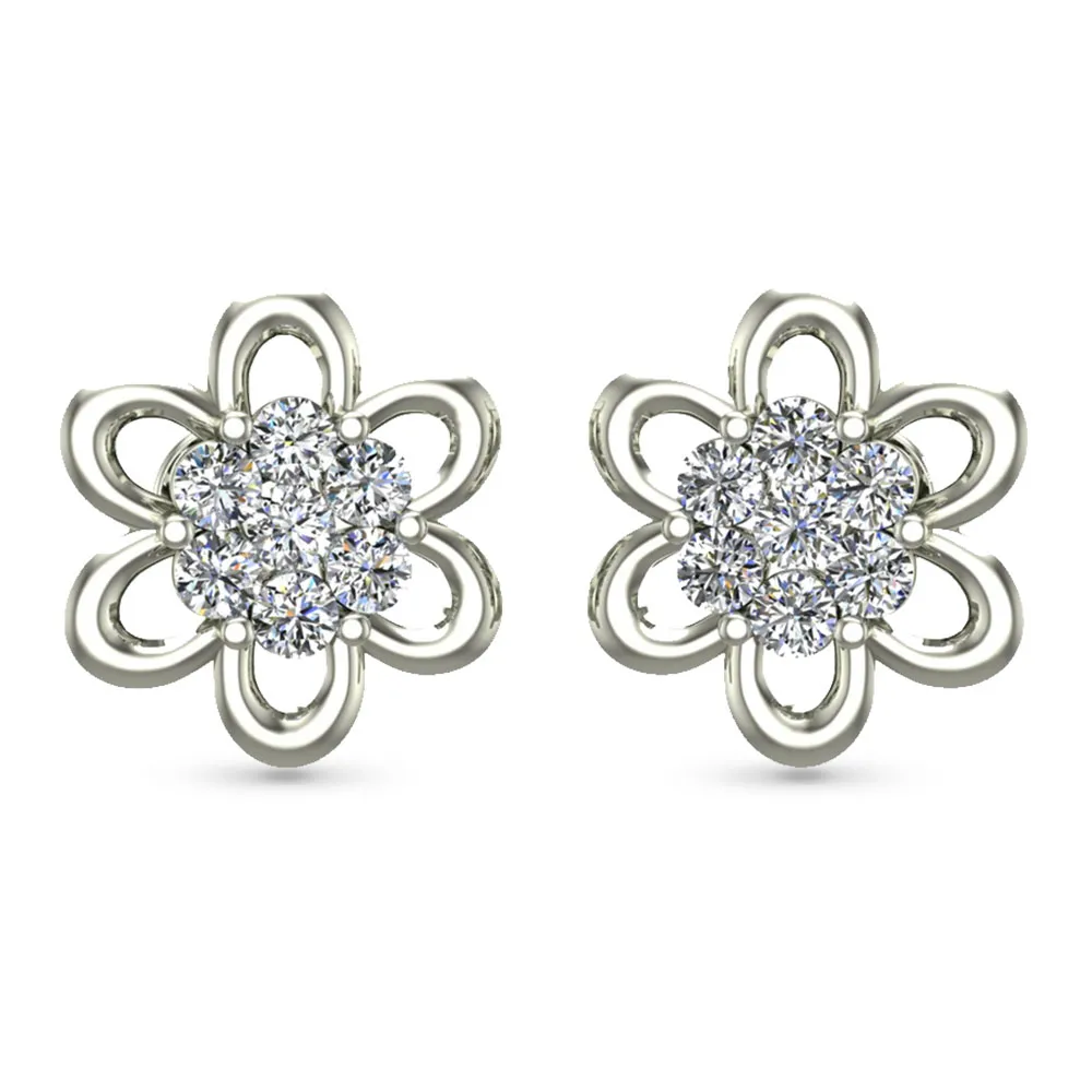 Shamaya Rose Gold Diamond Stud Earrings Shamaya Rose Gold Diamond Stud Earrings