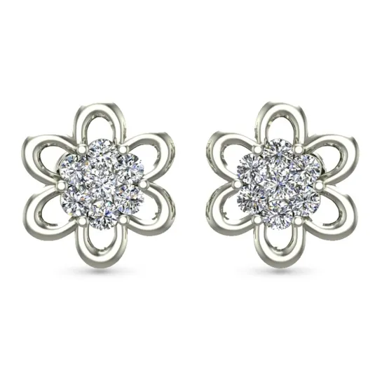 Shamaya Rose Gold Diamond Stud Earrings Shamaya Rose Gold Diamond Stud Earrings