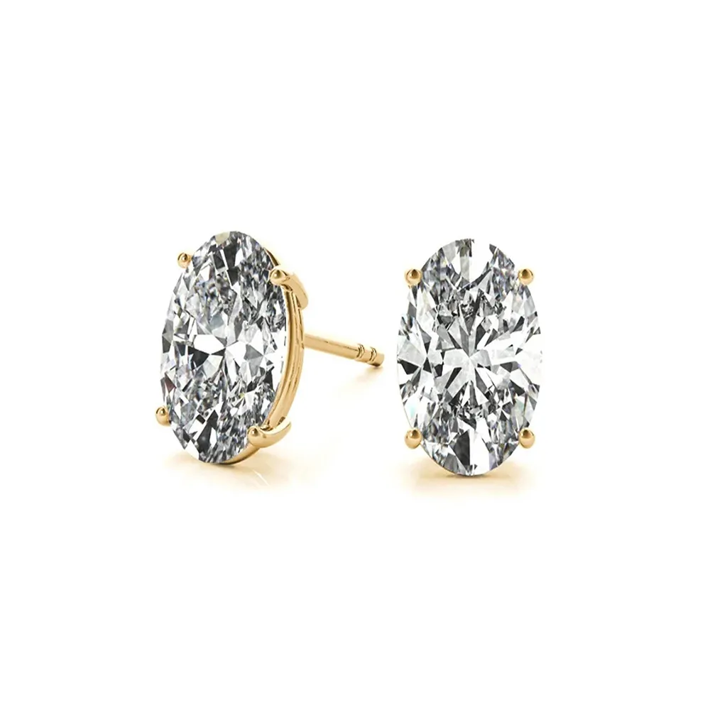 Rucha Yellow gold and Diamond Stud Earrings for Women Rucha Yellow gold and Diamond Stud Earrings for Women