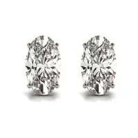 Ruchira Rose gold and Diamond Stud Earrings for Women