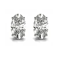 Ati White Gold Stud Earrings for Women