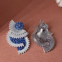 925 Sterling Silver Blue Earring for Women