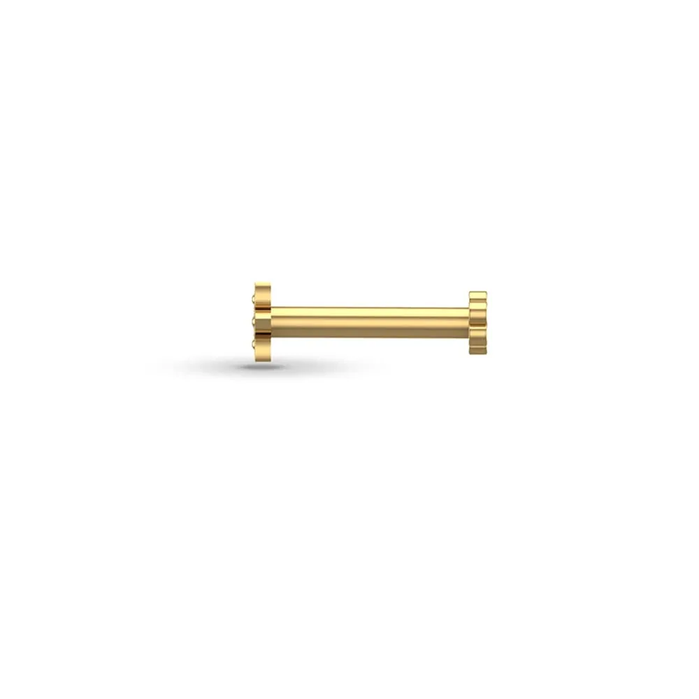 Ekiya Gold Diamond Nosepin Screw Ekiya Gold Diamond Nosepin Screw