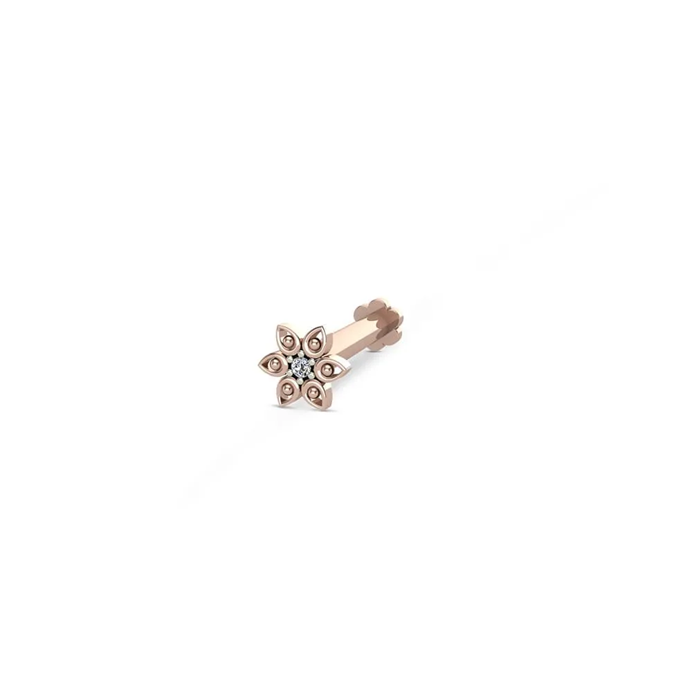 Ekiya Gold Diamond Nosepin Screw Ekiya Gold Diamond Nosepin Screw