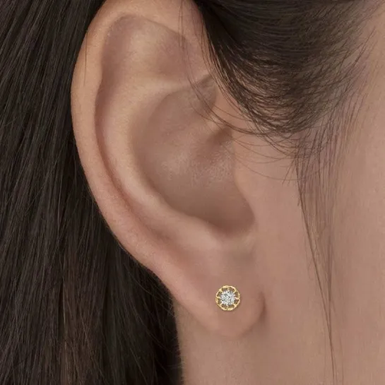 Hazel Gold Diamond Earrings Hazel Gold Diamond Earrings