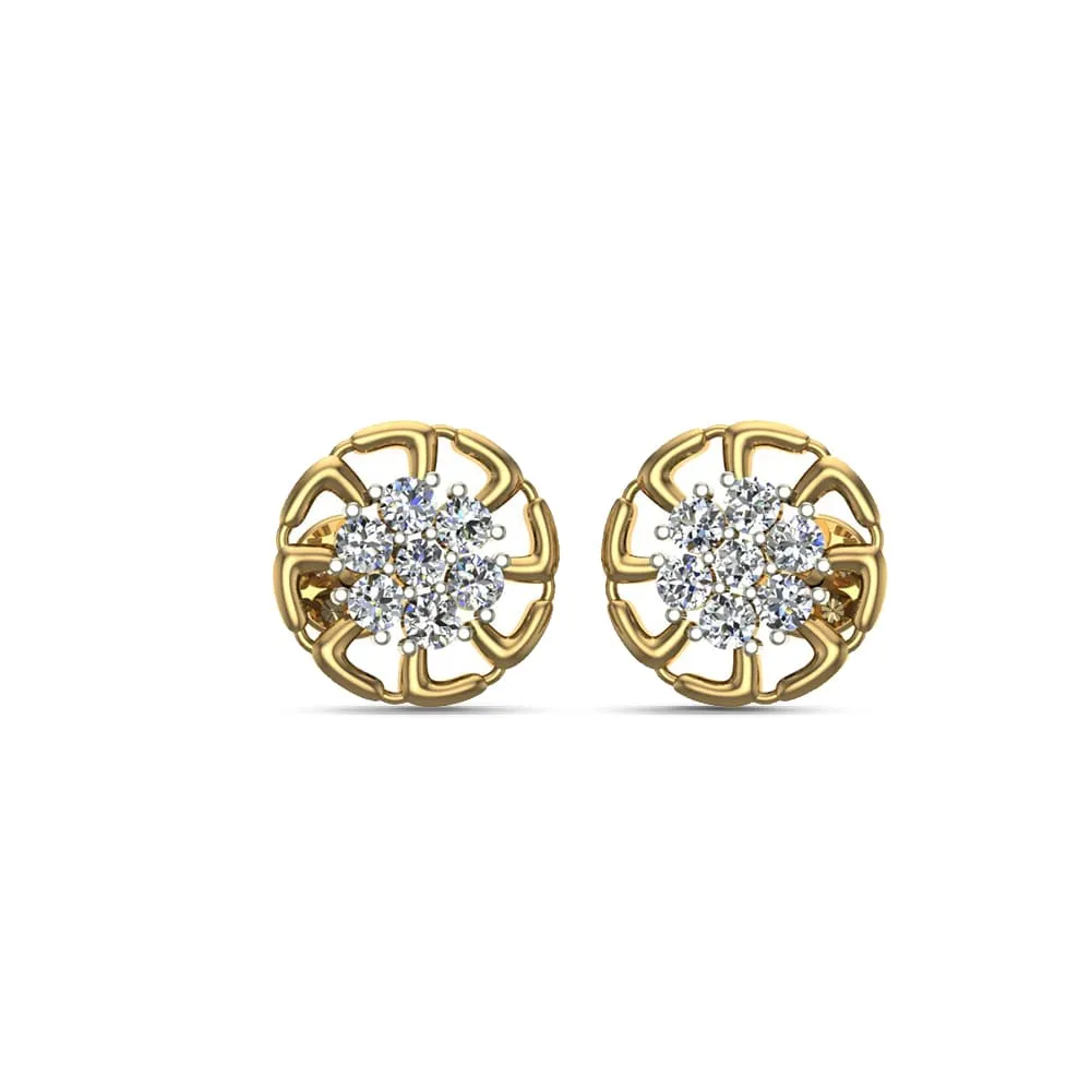 Hazel Gold Diamond Earrings Hazel Gold Diamond Earrings