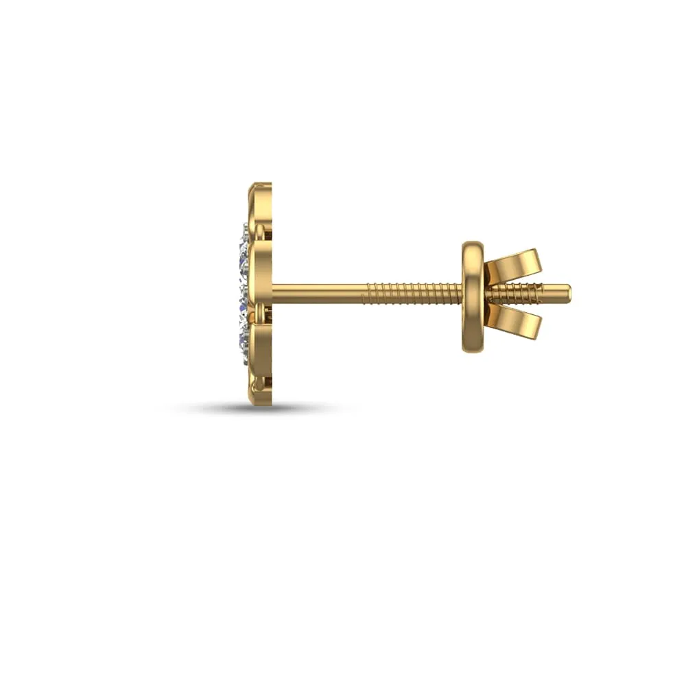 Hazel Gold Diamond Earrings Hazel Gold Diamond Earrings