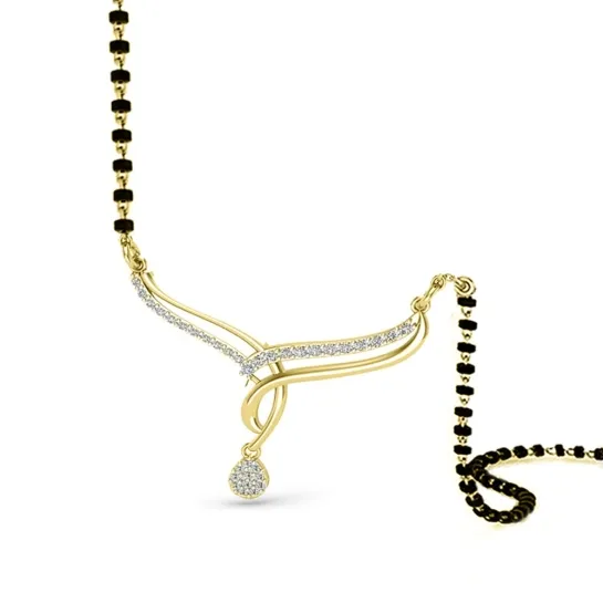 Paislee Diamond Mangalsutra Paislee Diamond Mangalsutra