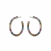 Ayesha 925 Sterling Silver Stone earrings
