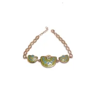 925 Anshita Silver 2 Sided Beautiful charm bracelet | Silver Bracelet For Women