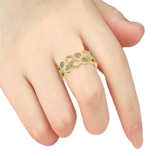Suhana Gold and Diamond Ring Suhana Gold and Diamond Ring