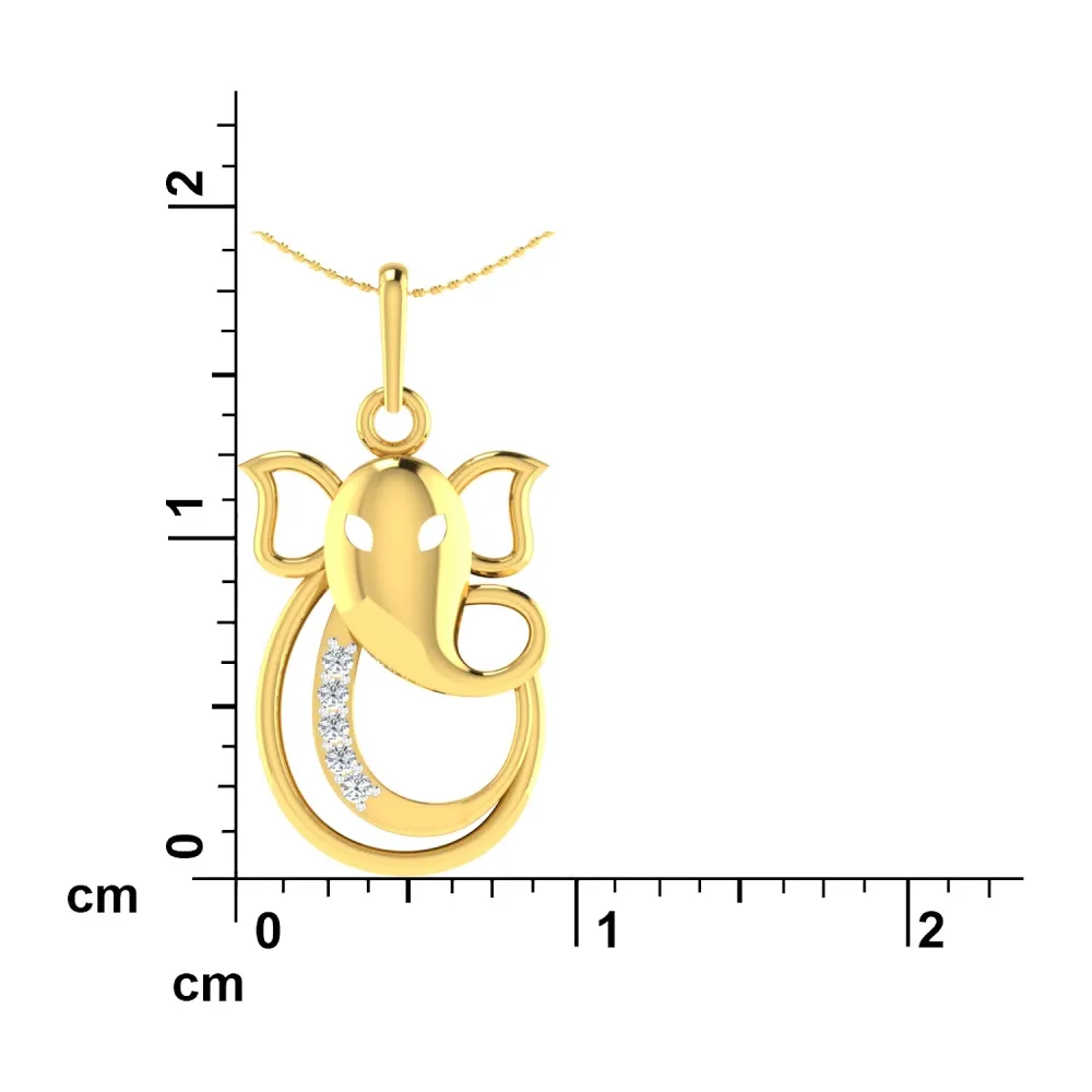 Jai Ganesh Diamond Pendant Jai Ganesh Diamond Pendant