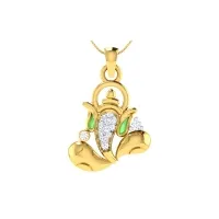 Gajanand Diamond Pendant