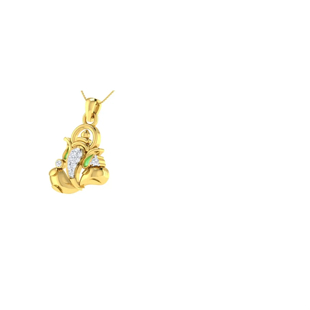 Gajanand Diamond Pend Rakhi Pendant Gajanand Diamond Pend Rakhi Pendant