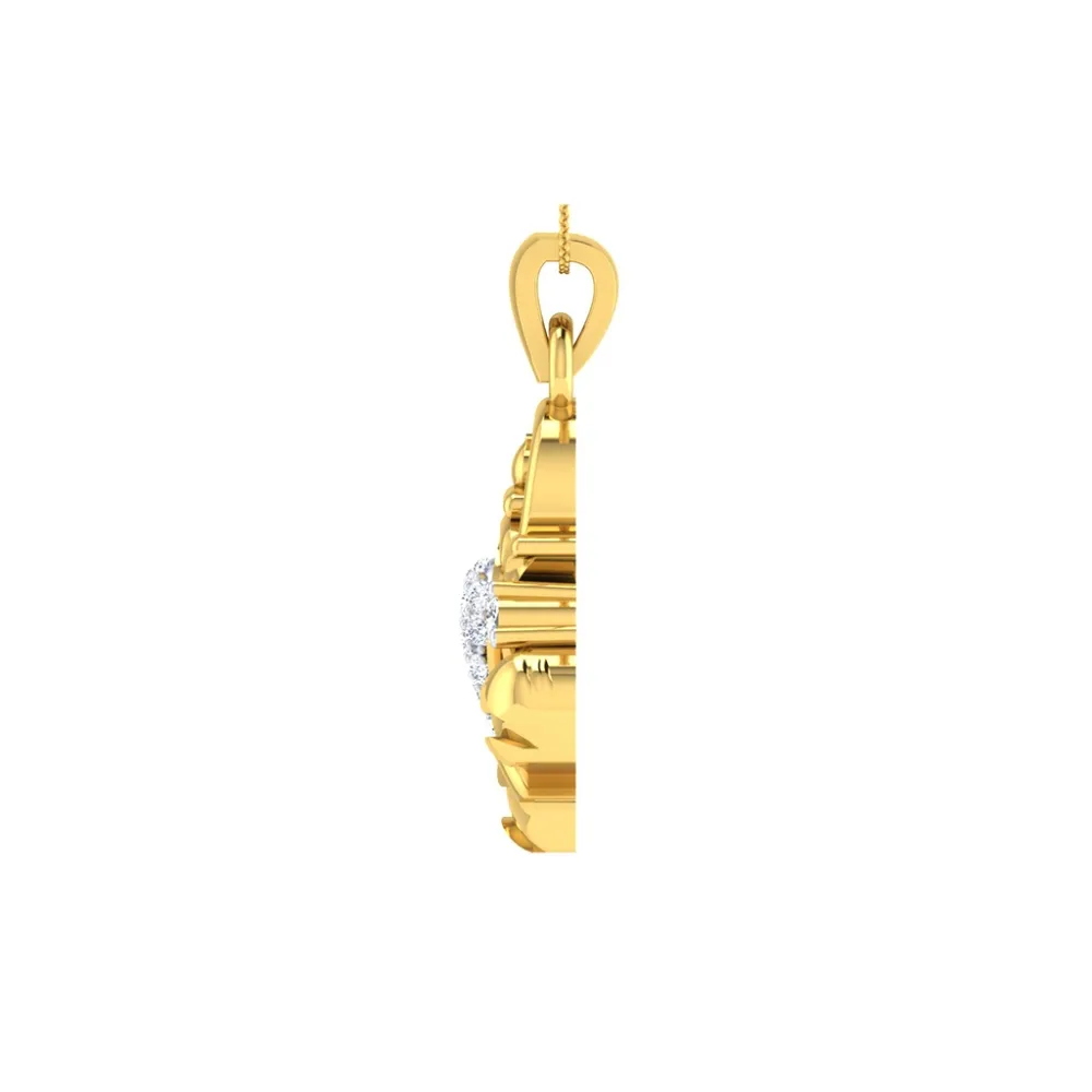 Gajanand Diamond Pend Rakhi Pendant Gajanand Diamond Pend Rakhi Pendant