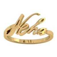 Neha name gold ring 