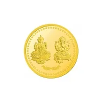 Om Laxmi Ganeshaya 1 Gram Gold Coin