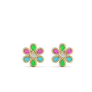 Henna Diamond Earrin…
