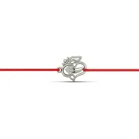 OM Ganesh Silver Rakhi