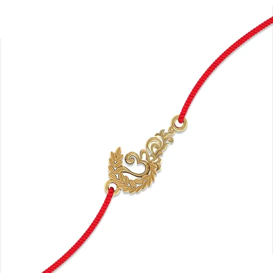 OM Gold Bracelet Rakhi OM Gold Bracelet Rakhi
