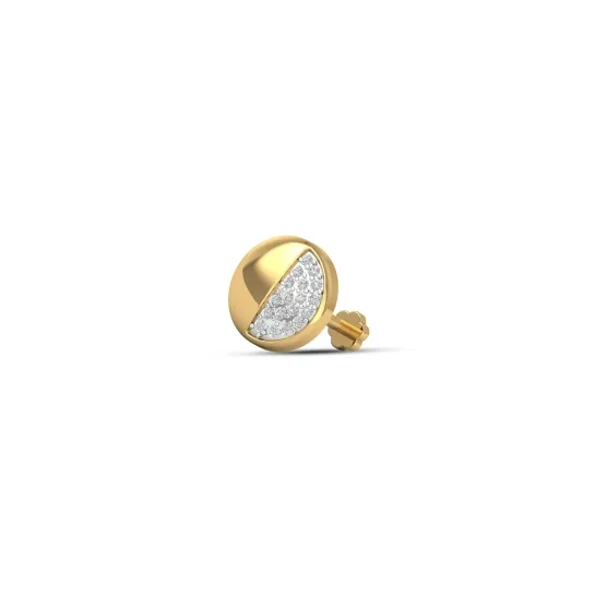 Roodra Gold diamond Earring For man Roodra Gold diamond Earring For man
