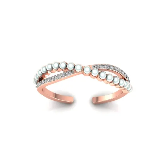 Prakhar gold pearl diamond ring Prakhar gold pearl diamond ring