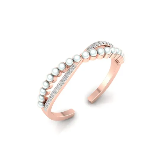 Prakhar gold pearl diamond ring Prakhar gold pearl diamond ring
