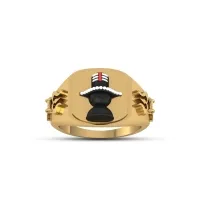 Shivling Gold Ring