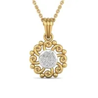 Neslihan Gold And Diamond Pendant 