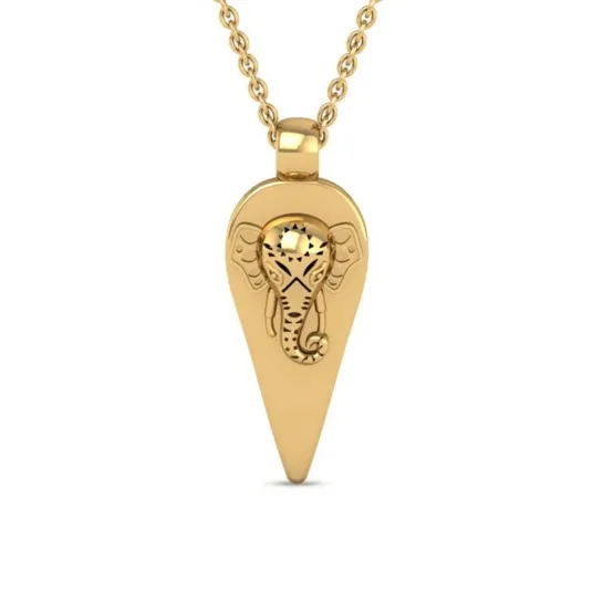 Ganesha Gold Thali Pendant Ganesha Gold Thali Pendant