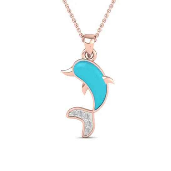 Gold And Diamond Fish Pendant Gold And Diamond Fish Pendant