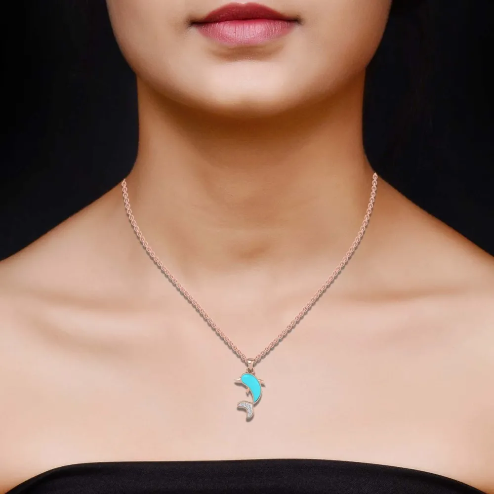 Gold And Diamond Fish Pendant Gold And Diamond Fish Pendant