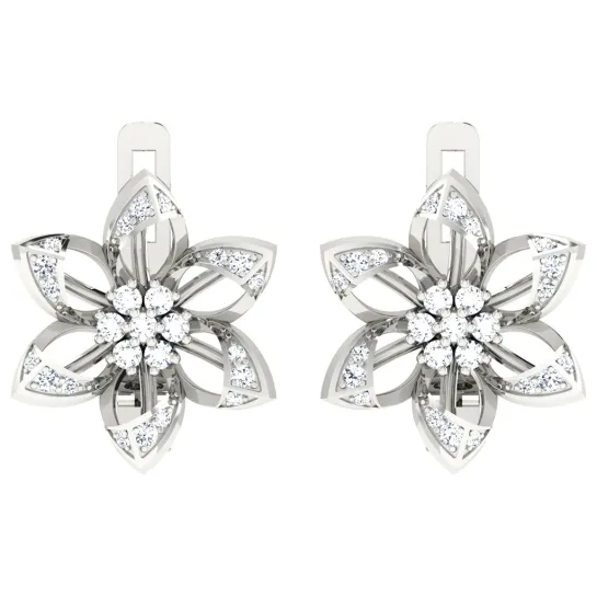 Charvi  White Gold  Diamond Earrings 