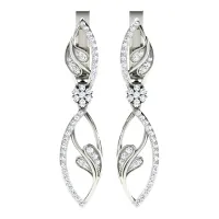 Darshini  White Gold  Diamond Earrings 