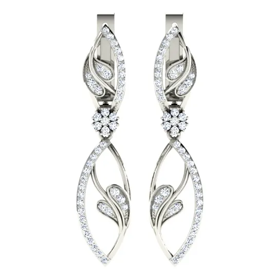 Darshini  White Gold  Diamond Earrings 