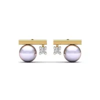 Rumi Pearl And Diamond Earrings