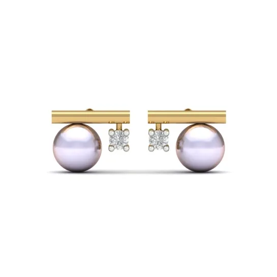 Rumi Pearl And Diamond Earrings