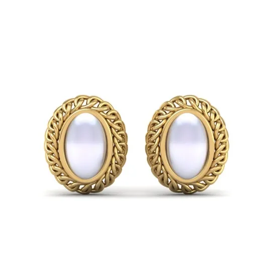 Rubadil Stud Gold Earrings Rubadil Stud Gold Earrings