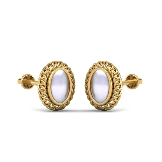 Rubadil Stud Gold Earrings Rubadil Stud Gold Earrings