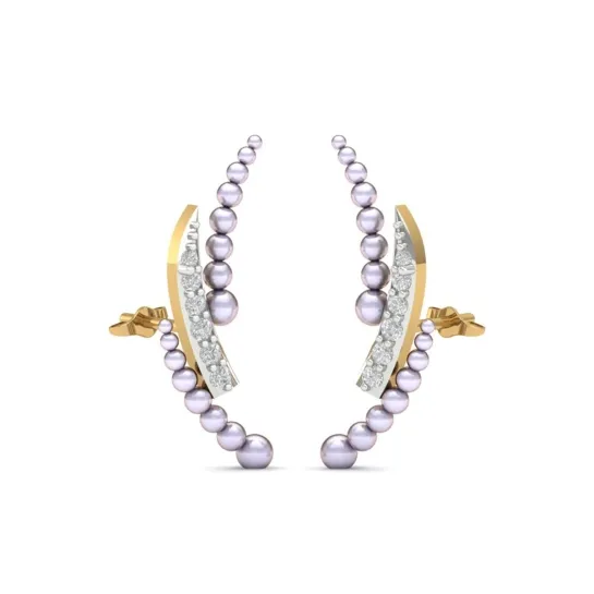 Rumika Pearl And Diamond Earrings