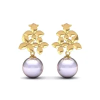 Nilami Gold And Pearl Earring