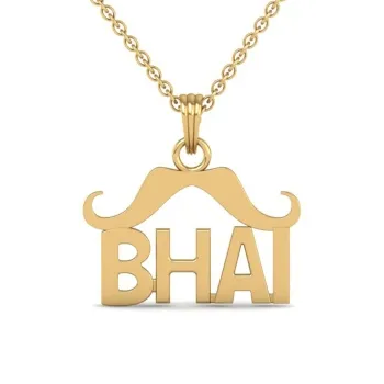 Bhai Name Gold Penda…