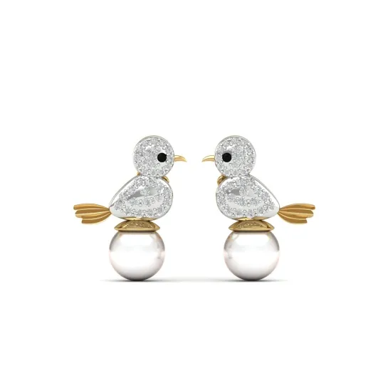 Selin Pearl And Diamond Earrings