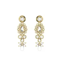 Pacata Kundan Gold Earrings