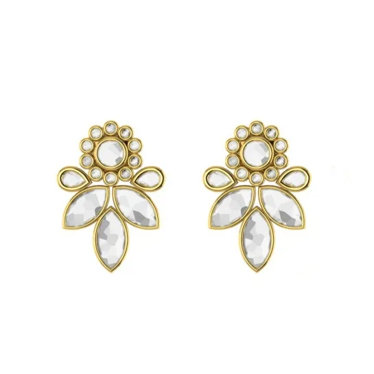 Pachaimuthu Kundan Gold Earrings Pachaimuthu Kundan Gold Earrings